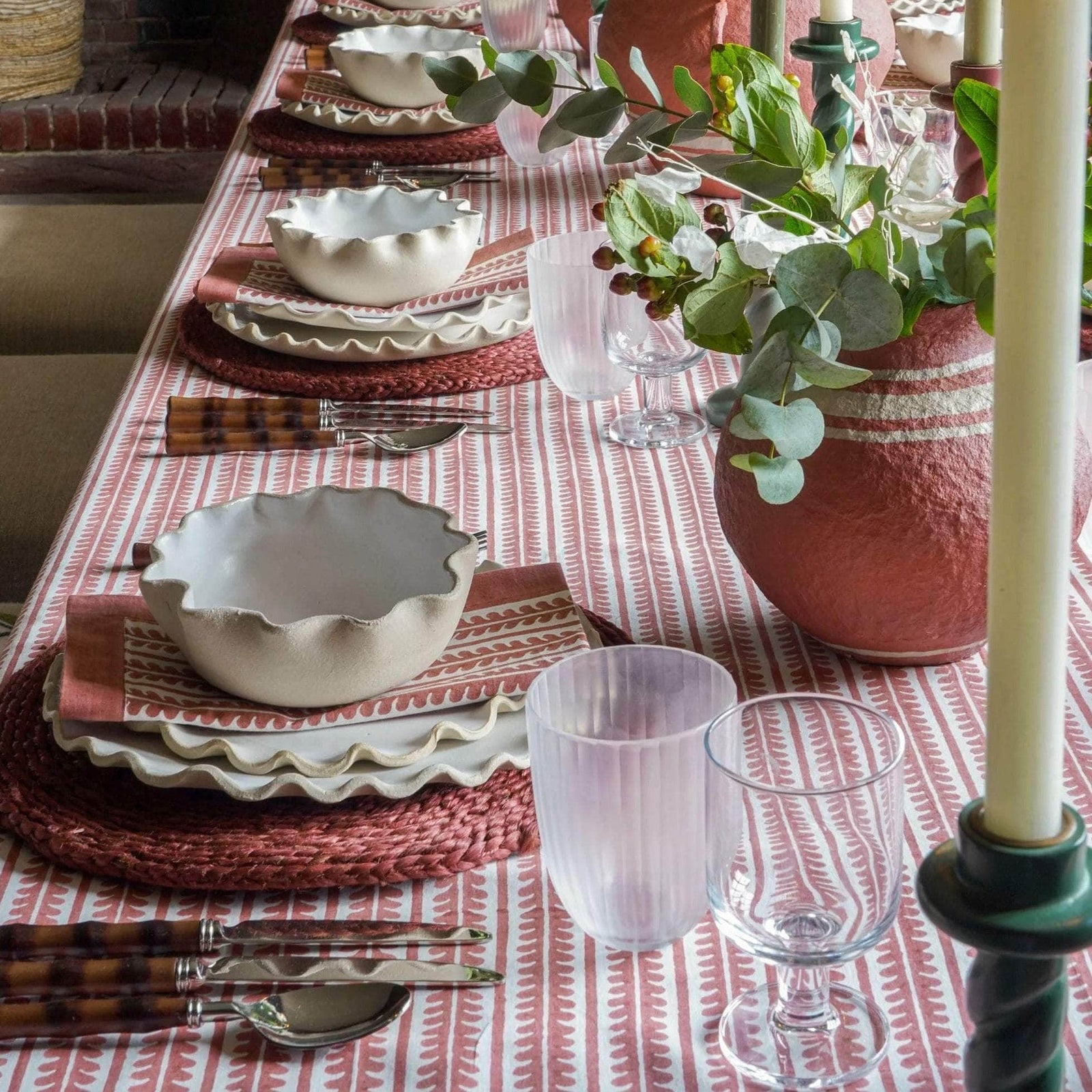 Bel Napkins, Set Of Four - Red