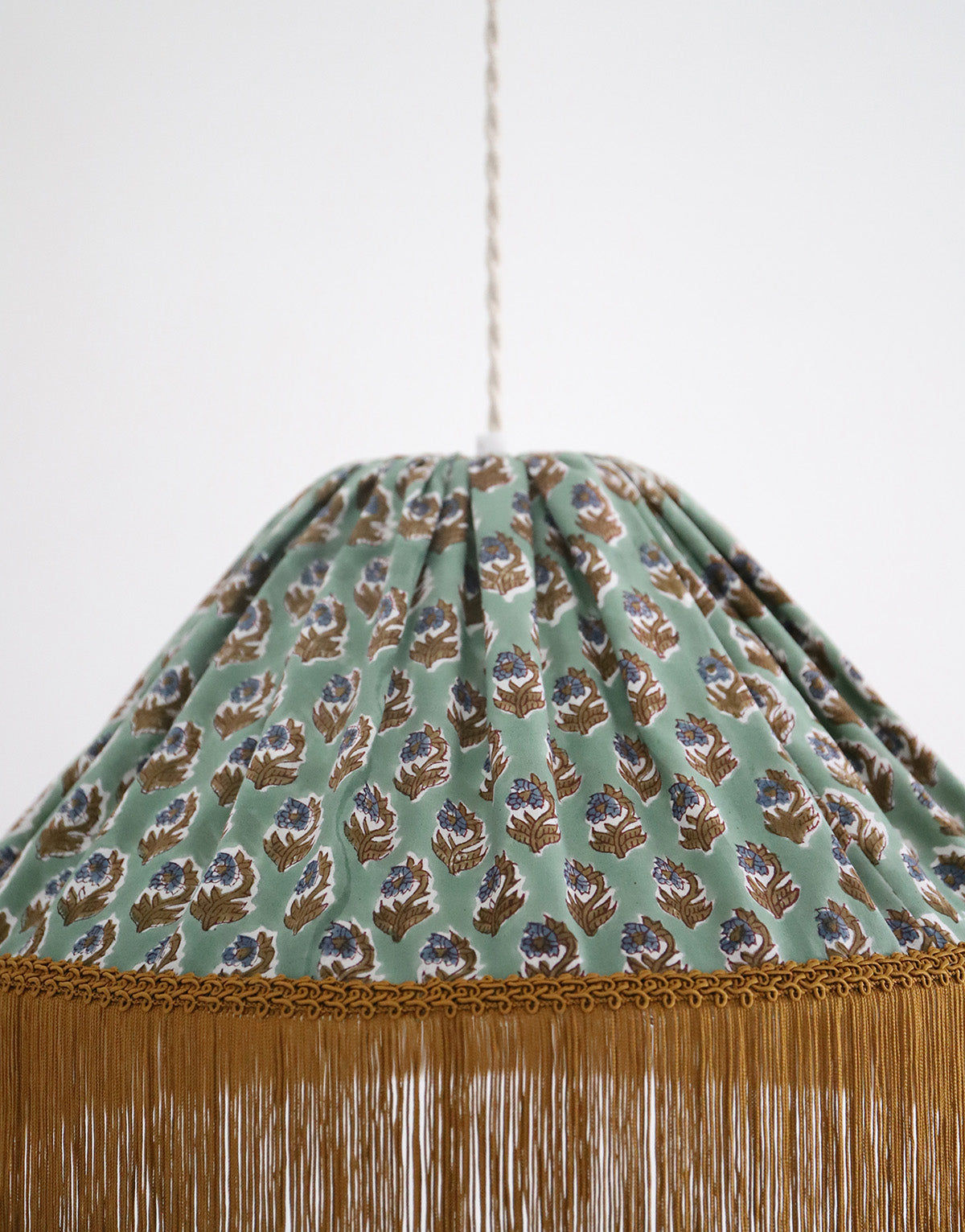 Conical Pendant Light Bella Printed “Bohemian Flora”