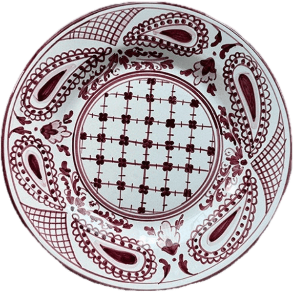 Bandana Bordeaux Plate 25cm