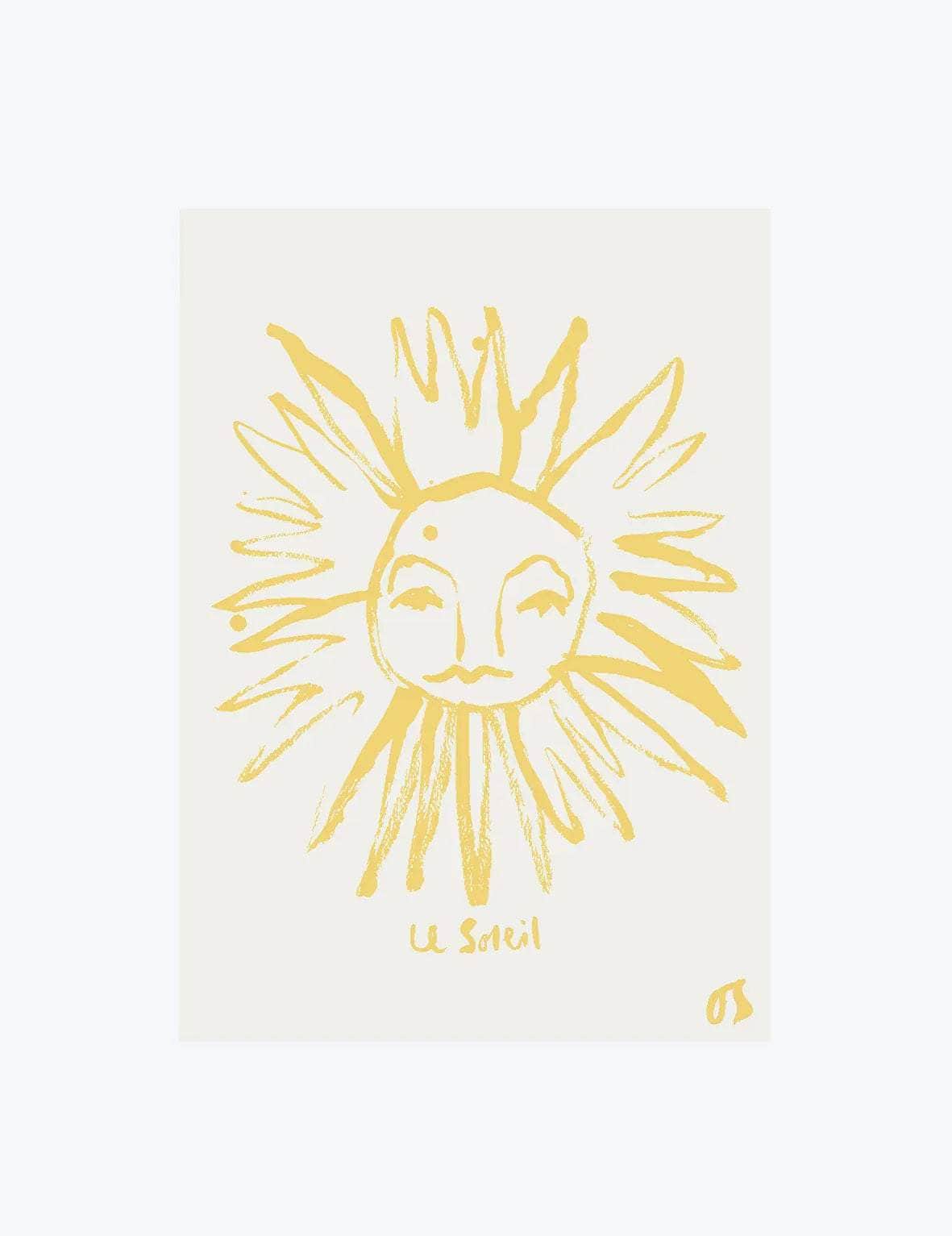 Yellow Sun Print