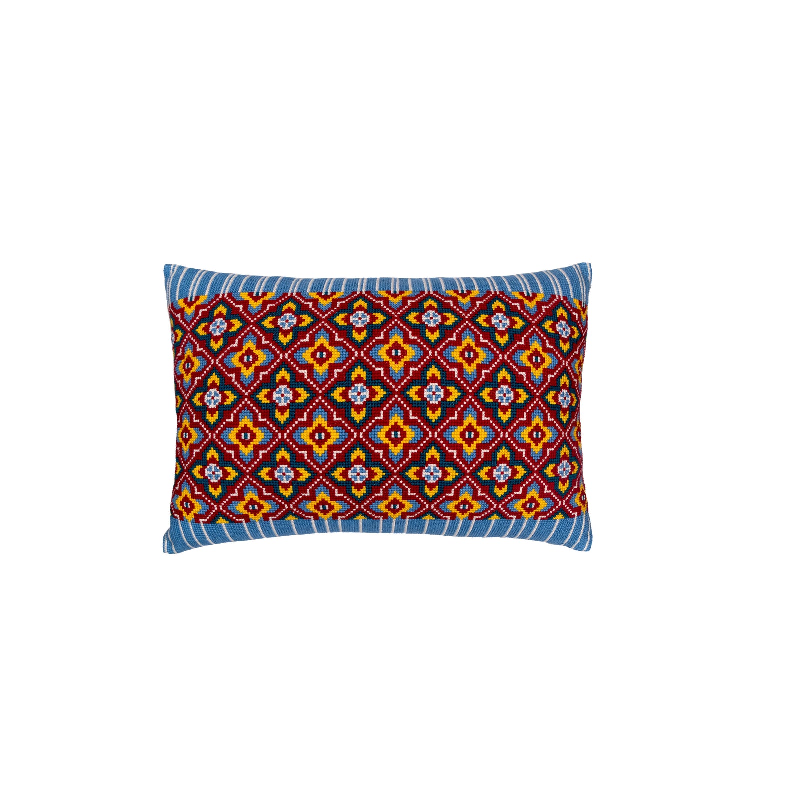 Cross-Stitch Pillow Cover 14×20 in