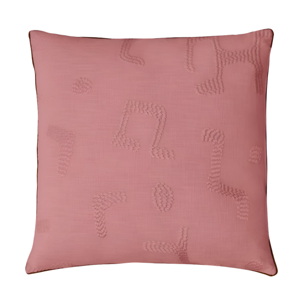 Raphia Cushion, Clay