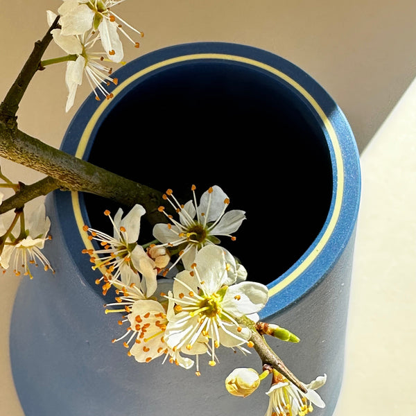 Angle Vase Blue City Blue