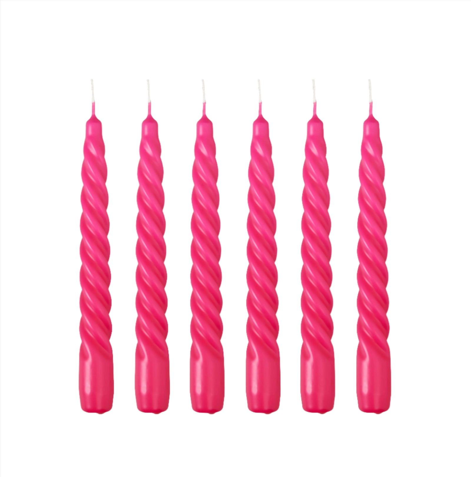 Twist Candle - Fuchsia