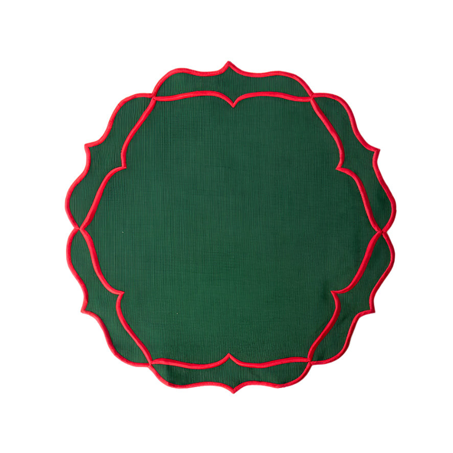 Noel Red And Green Christmas Placemats (set of 4)