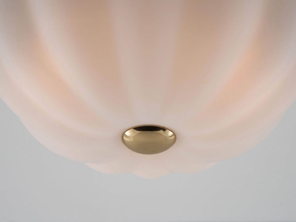 White flower flush ceiling light