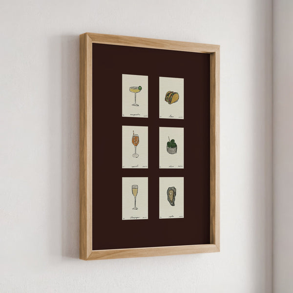 Sips & Snacks Set Print