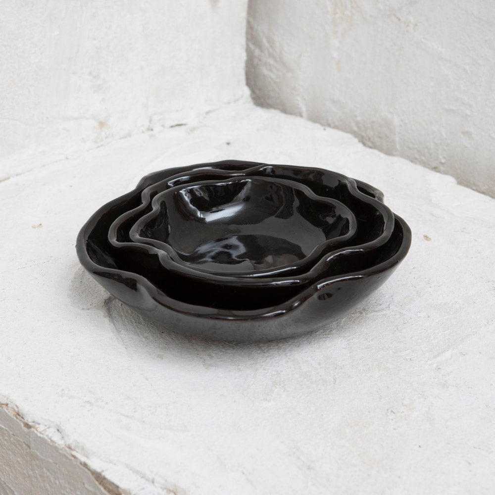 Black Tangier Serving Bowl Medium