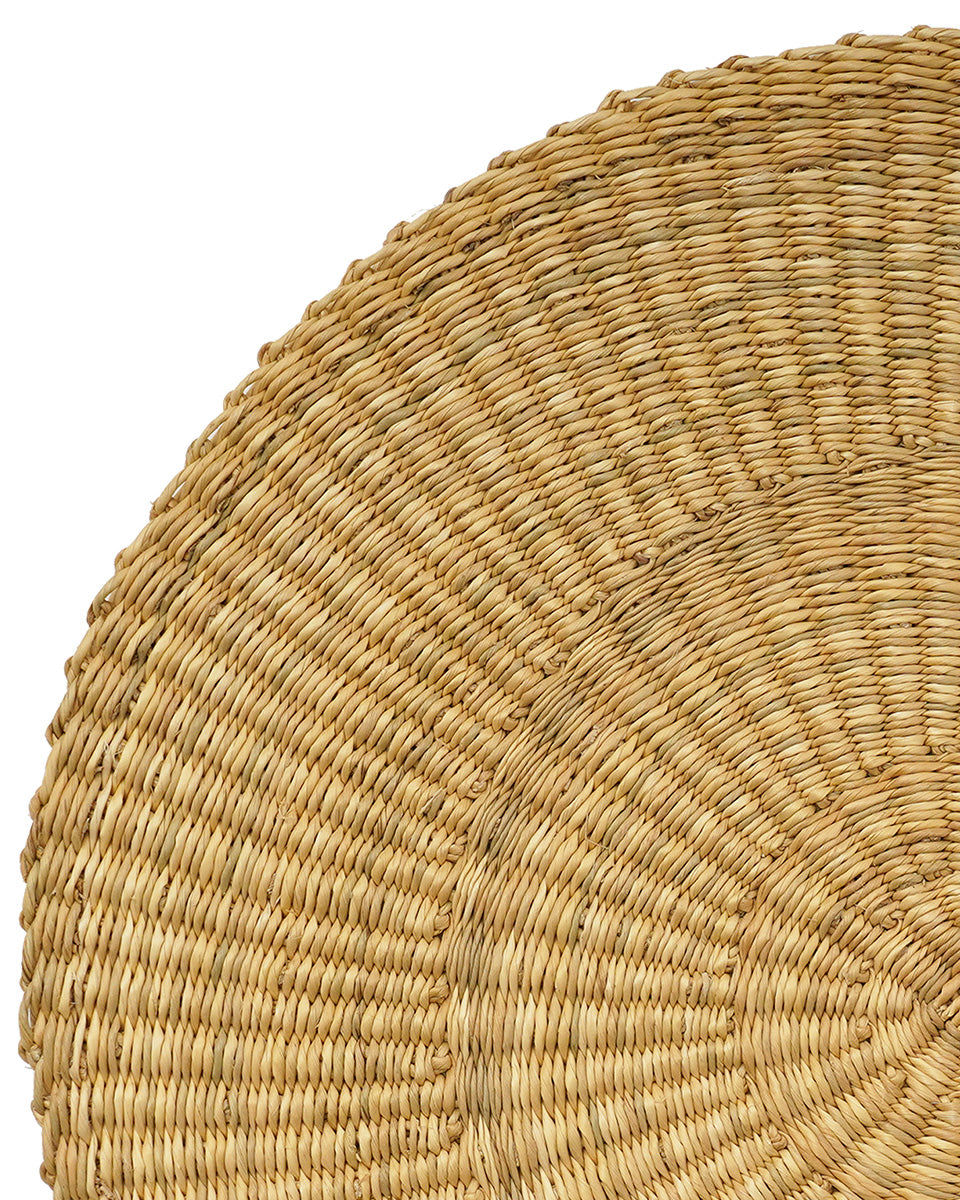 JIRAPA: Natural Woven Circular Placemat