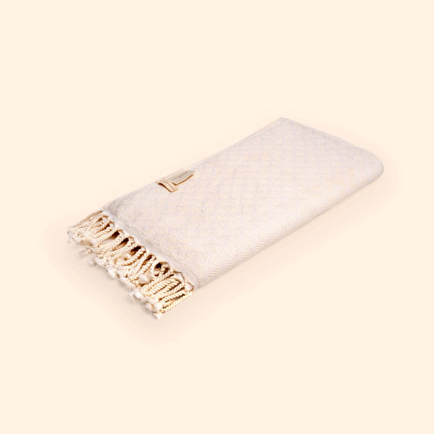 Modern Love Pure Cotton Bath Towel In Cream