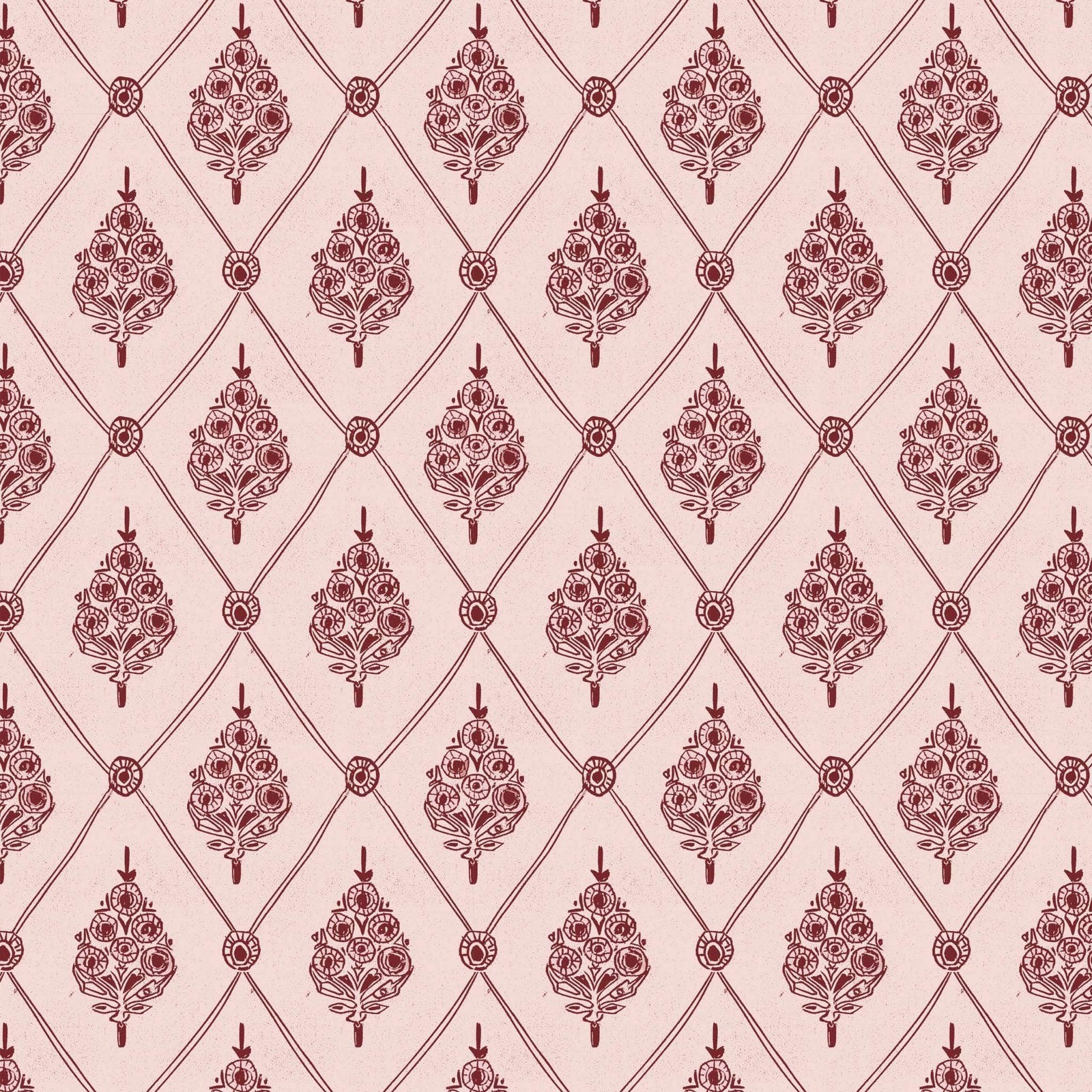 Agra Wallpaper - Pinks