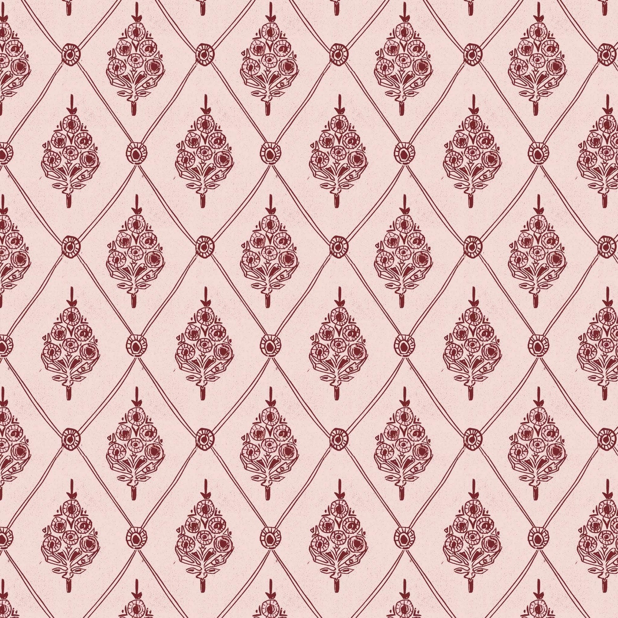 Agra Wallpaper - Pinks