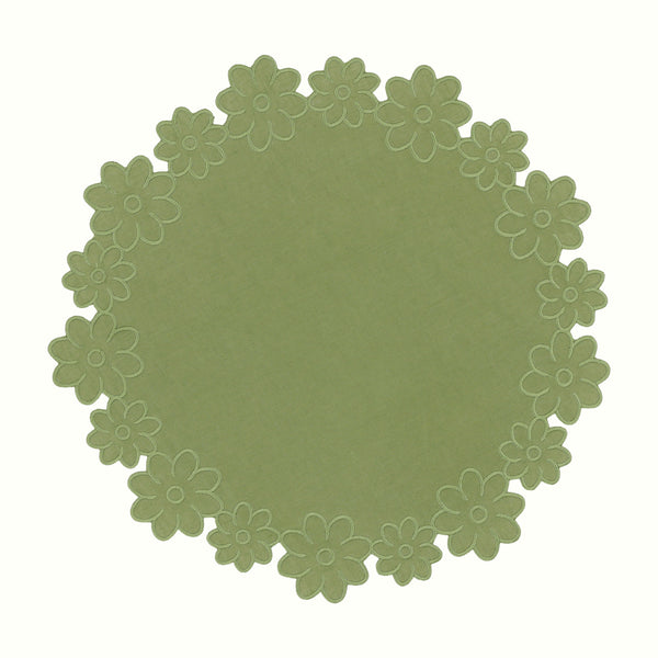 Border of Flowers Linen Placemat