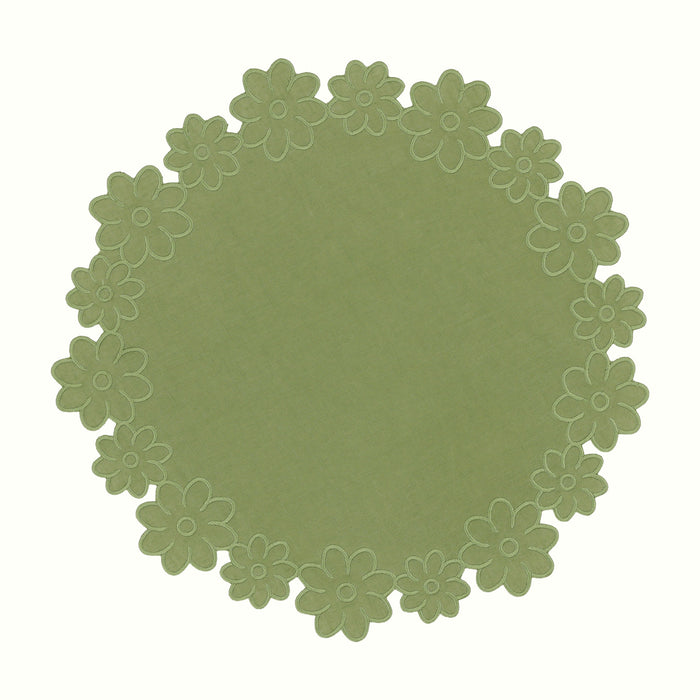 Border of Flowers Linen Placemat