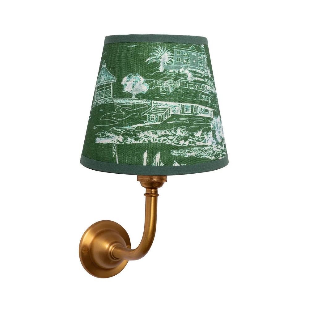 Banana Island Palm Green 6" Candle Clip Lampshade