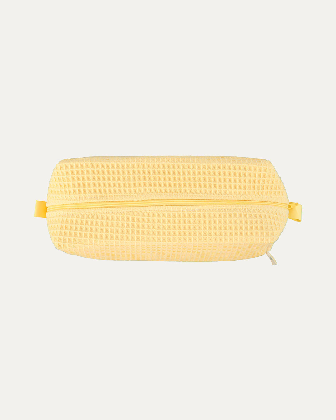 Yellow Waffle-Cotton Toiletry Bag