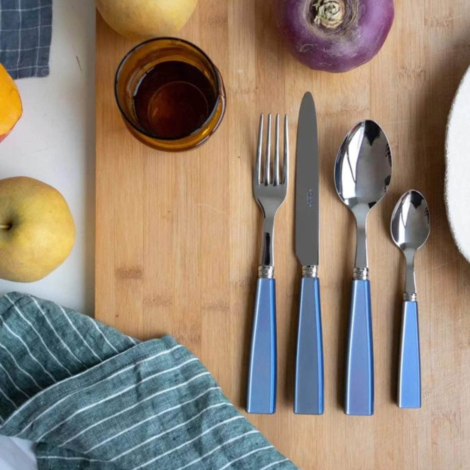 Icône 4 PC Cutlery Set, Light Blue