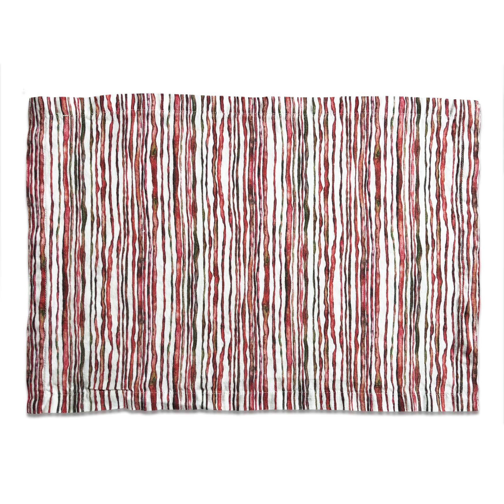 Red Stem Linen Placemat