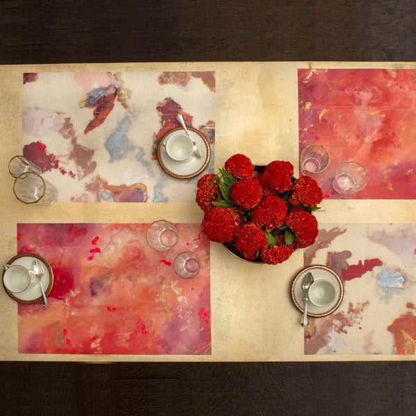 Hand Painted Apollo Rectangular Placemats Set of 2