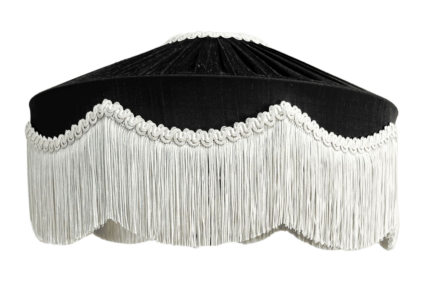 The Peggy Silk Fringed Lampshade - Design Your Own-