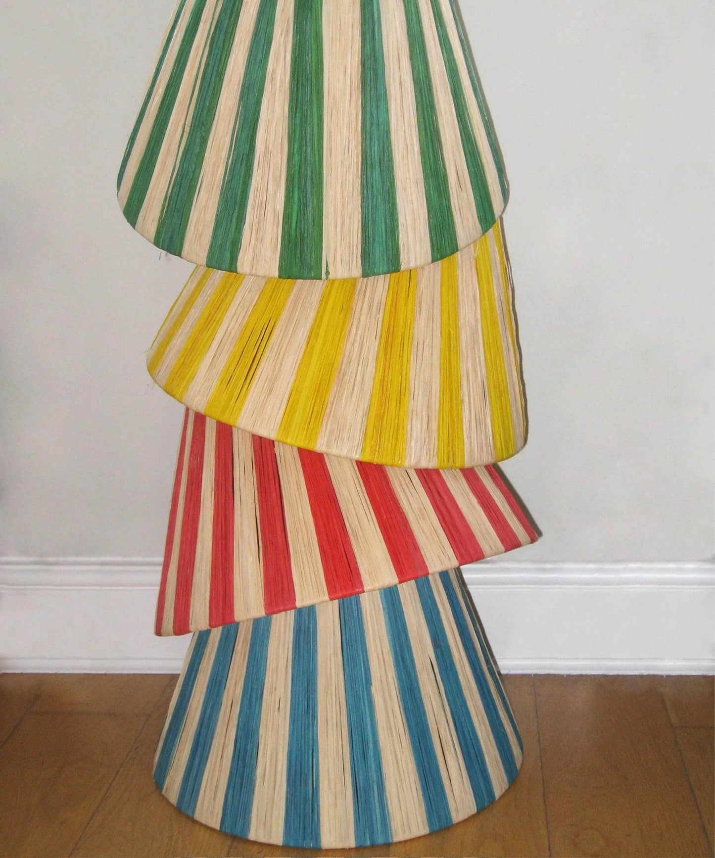 Tangier Raffia Lampshade, Vert