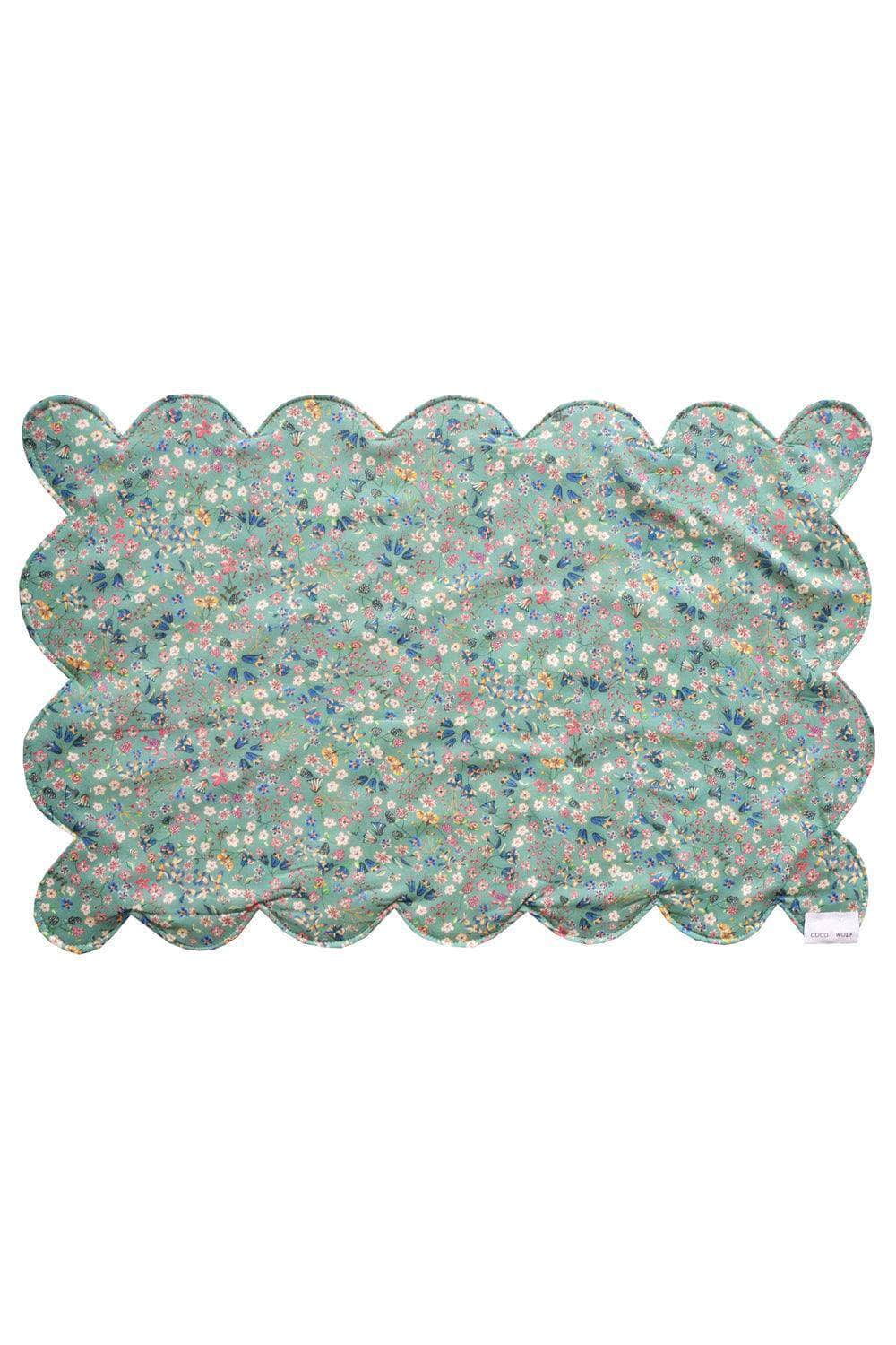 Reversible Scalloped Placemat Made With Liberty Fabric Donna Leigh