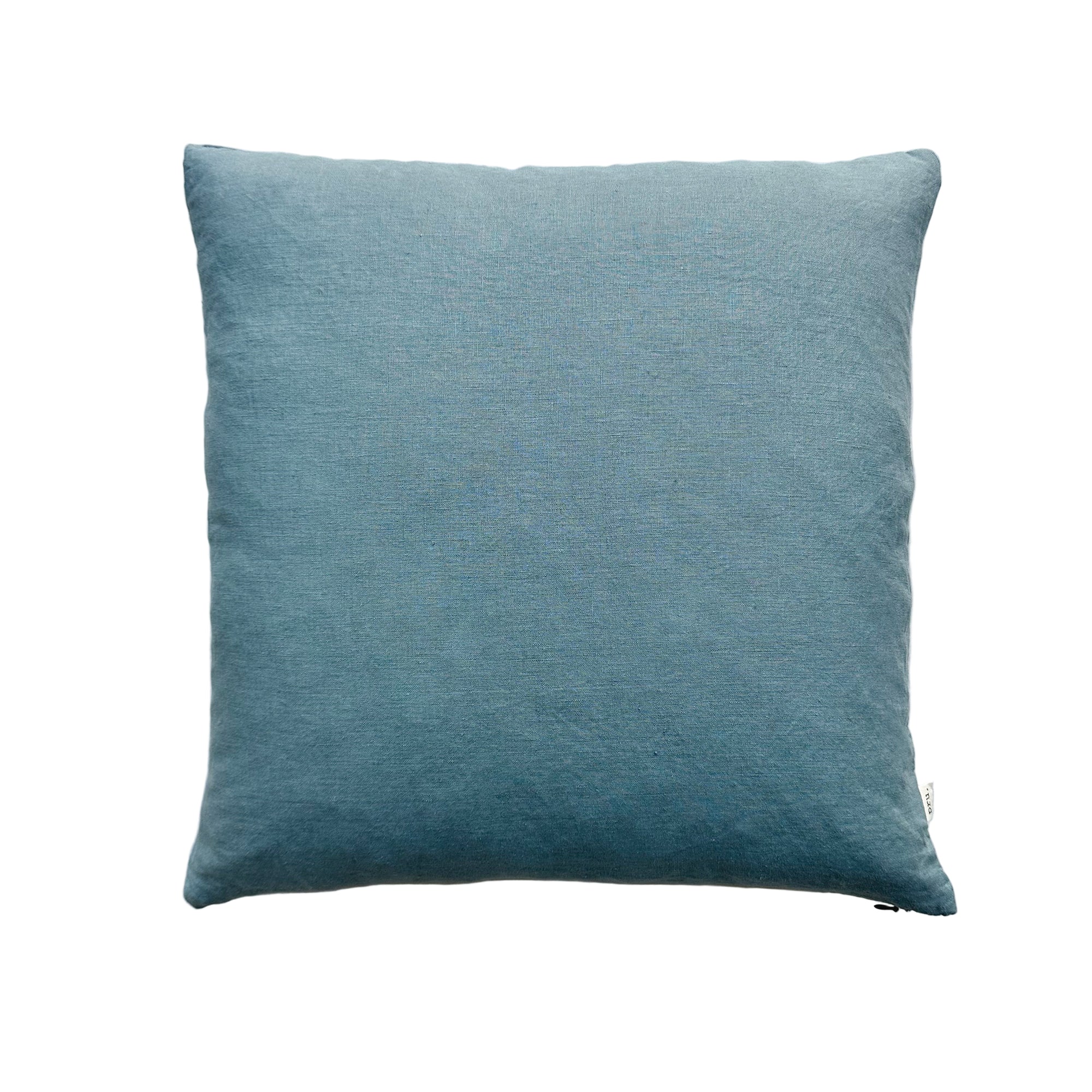 Miller Linen Cushion Duck Egg Blue Square - OEKO-TEX Certified