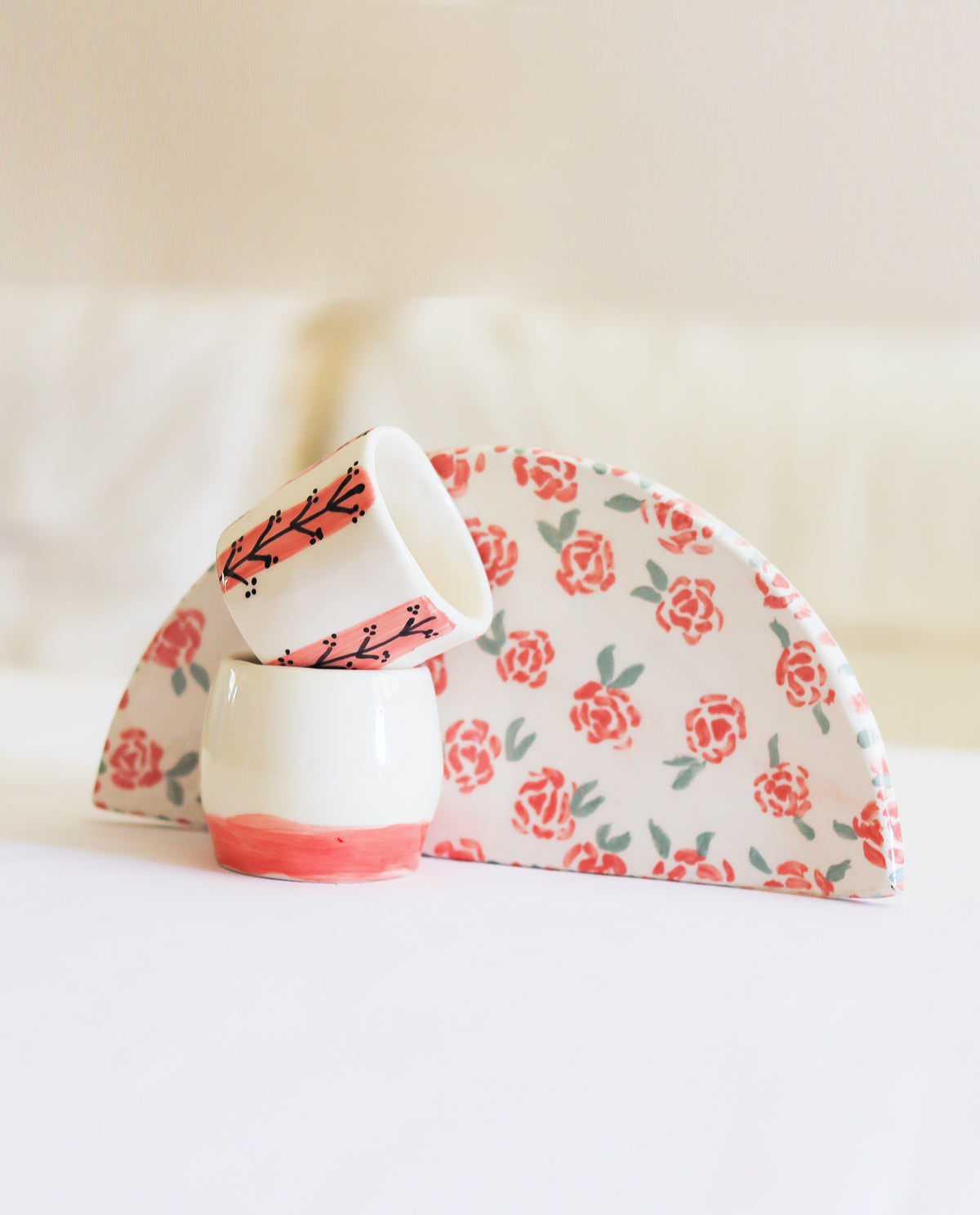 Espresso Cups Set with Plate