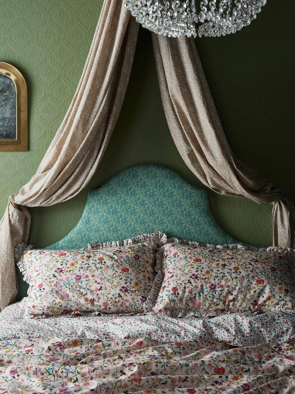 Flat Top Sheet Made With Liberty Fabric Linen Garden