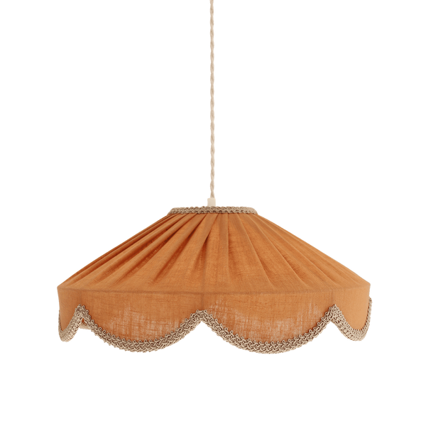 Cosette 'Caramel' Solid Color Floral Shaped Pendant Light