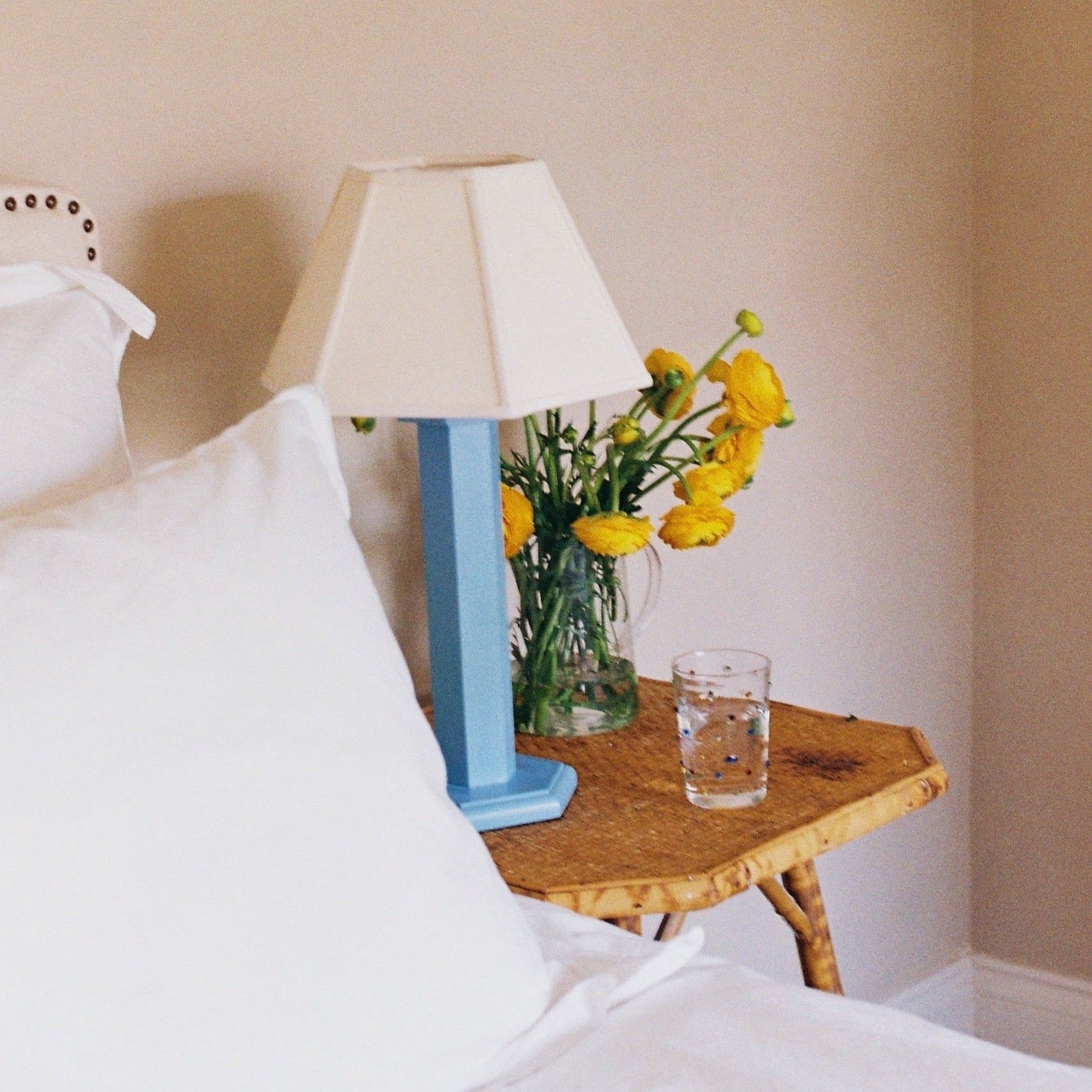 Hexagon Bedside Lamp - Beaufort Blue (US)