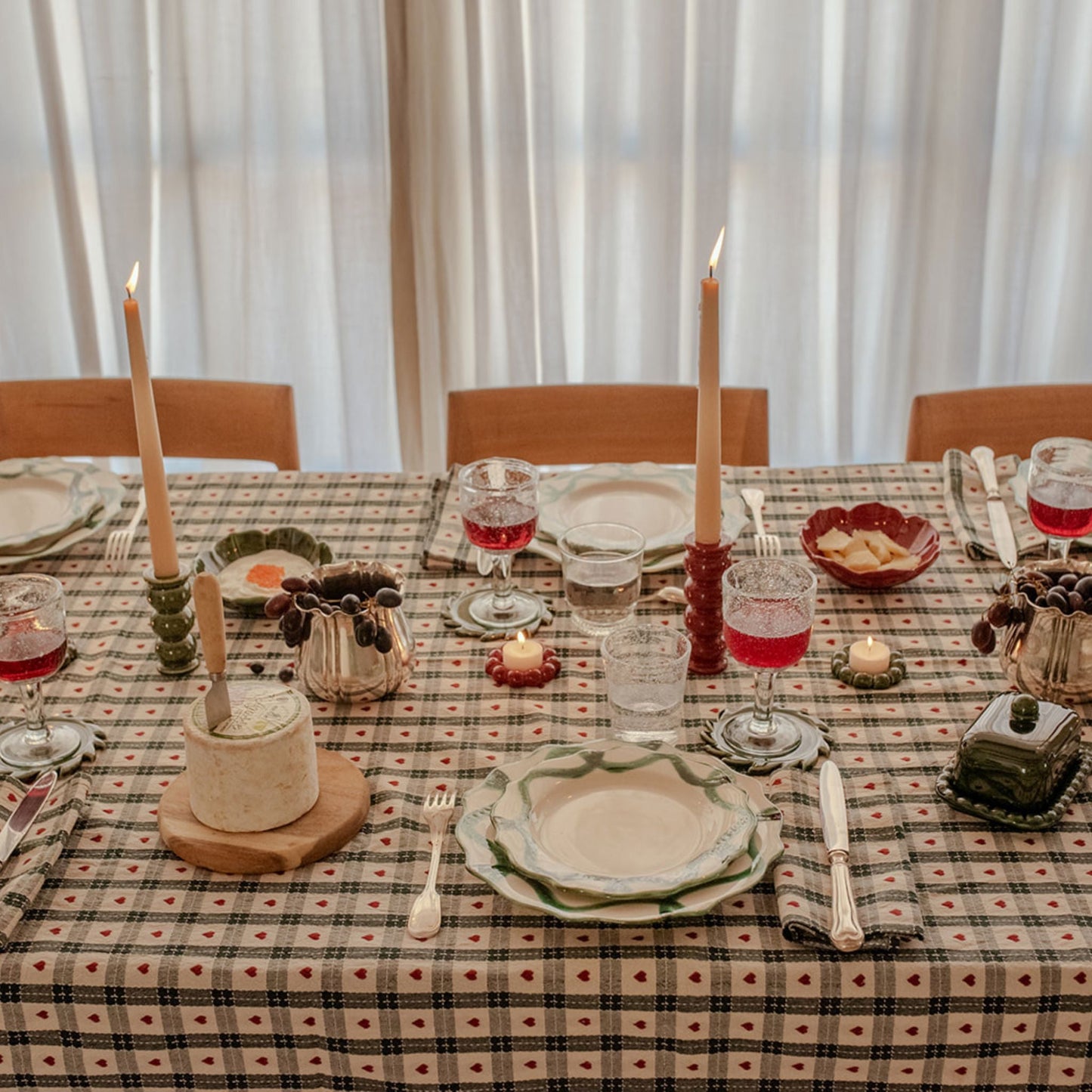 Olaf Candlestick L - Cherry Red