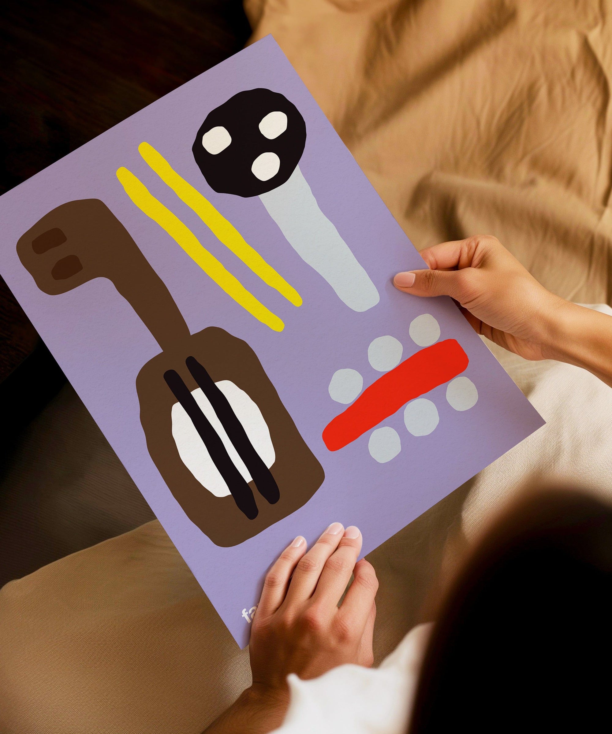 Family Band Print - Purple