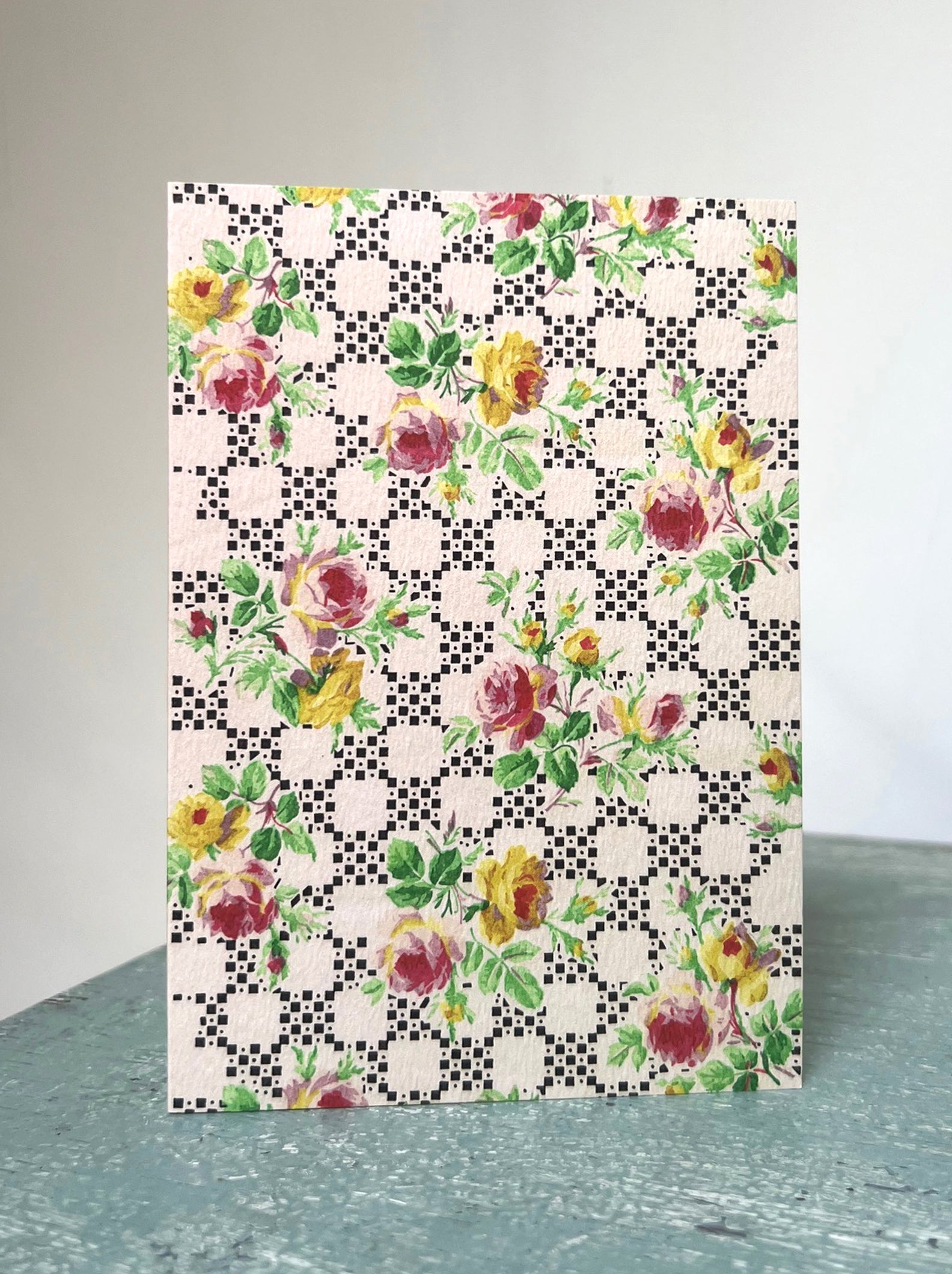 Rose Checkers - Art Cards