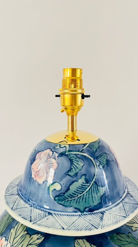 Large Antique Flower Lamp
