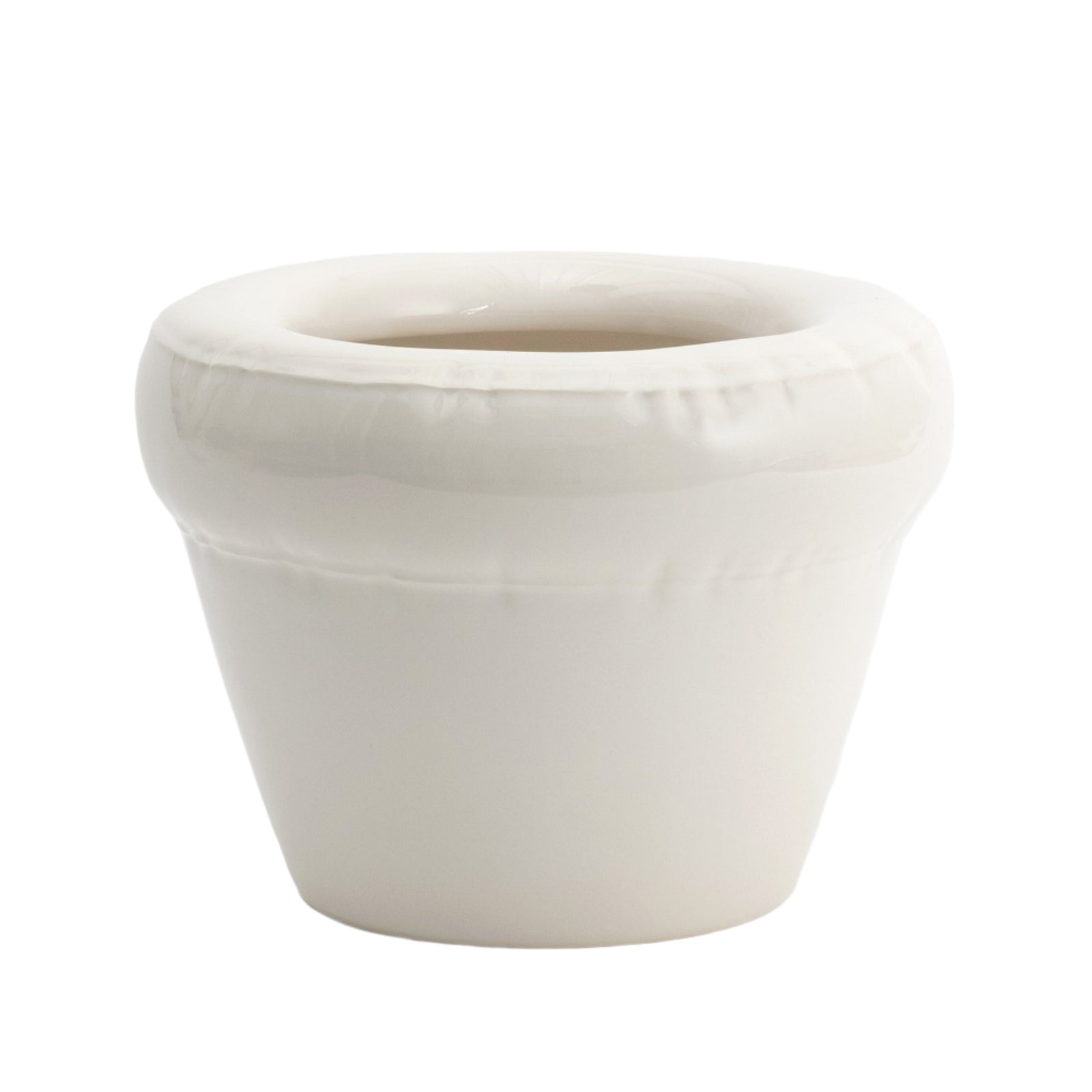 Planter 'PIERRE' Bone Gloss