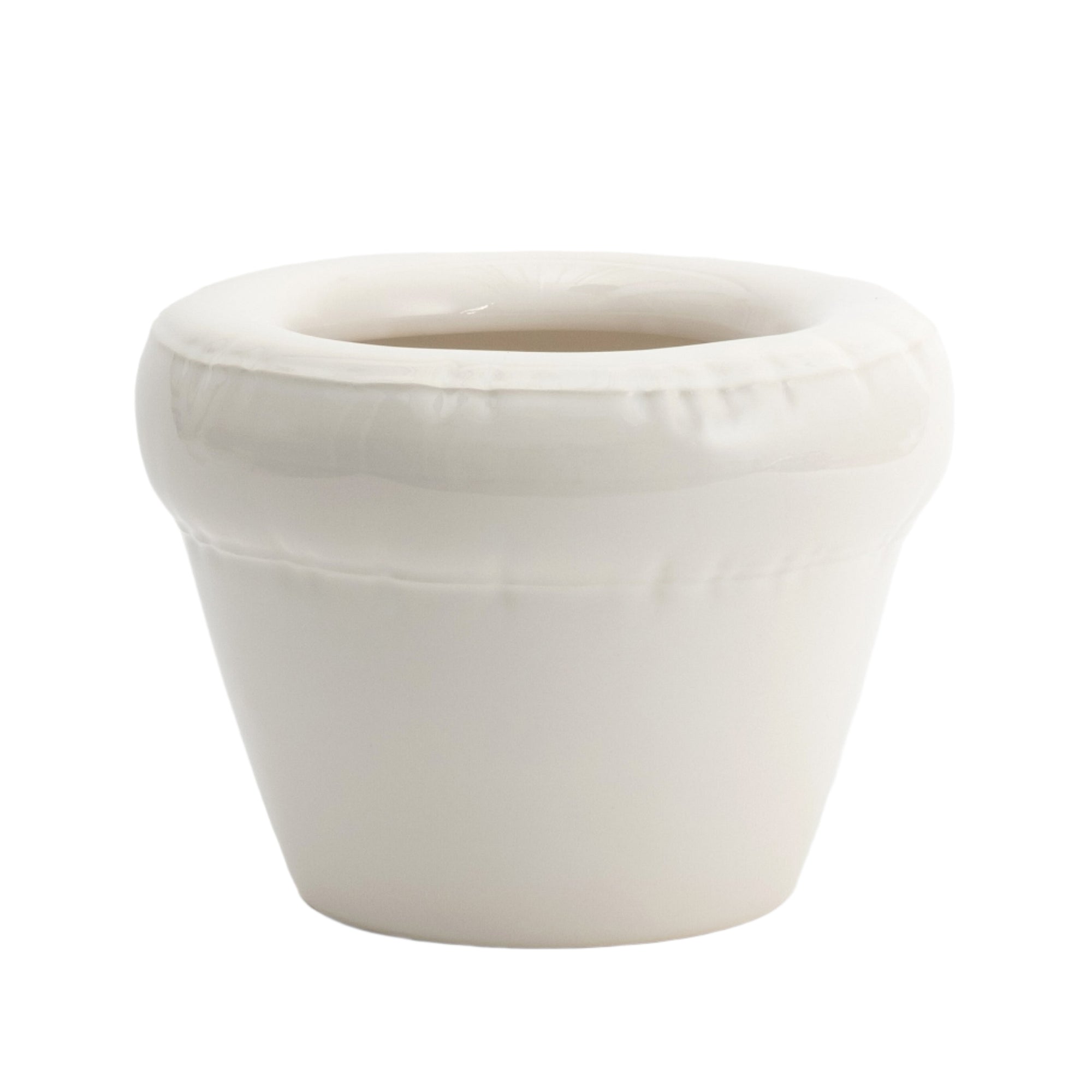 Planter 'PIERRE' Bone Gloss