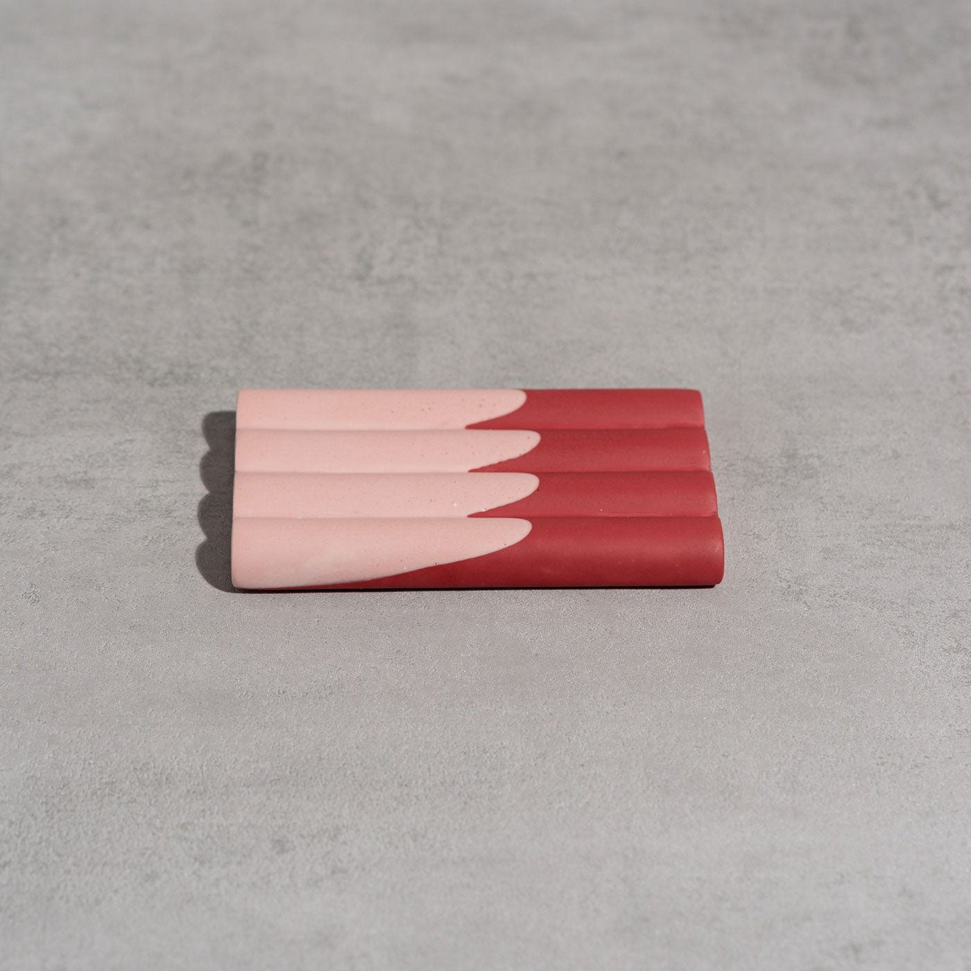 Soap Dish No1 - Pale Pink & Berry