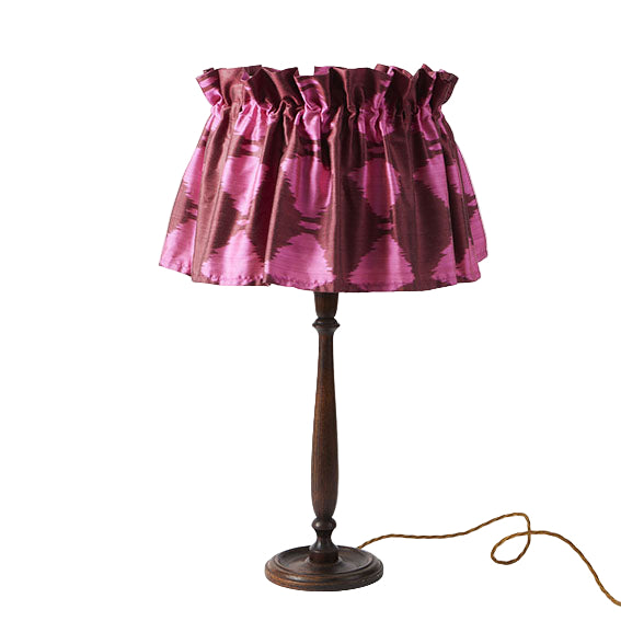 Lampshade Flirty Skirt Ikat Diamond Claret Pink