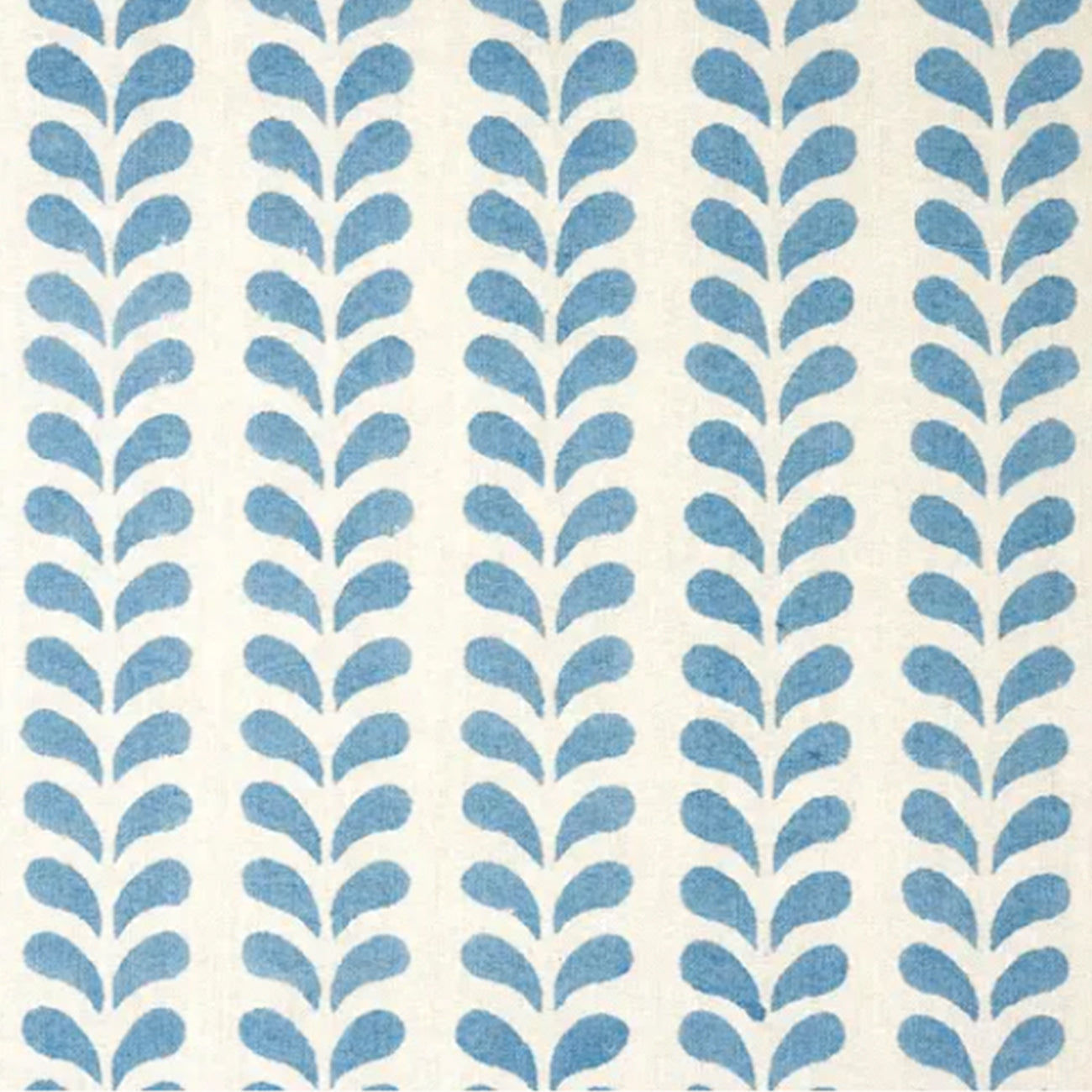 Bindi Block Printed Fabric Cotton Blue