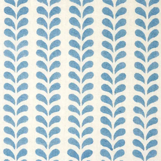 Bindi Block Printed Fabric Cotton Blue