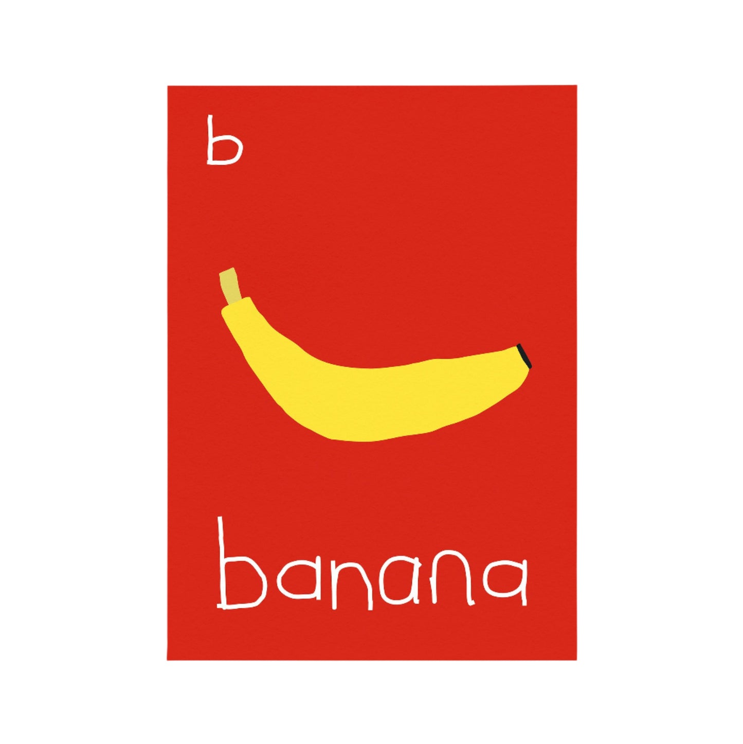 B for Banana Print