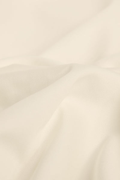 Sateen Organic Cotton Flat Sheet - Classic Cream