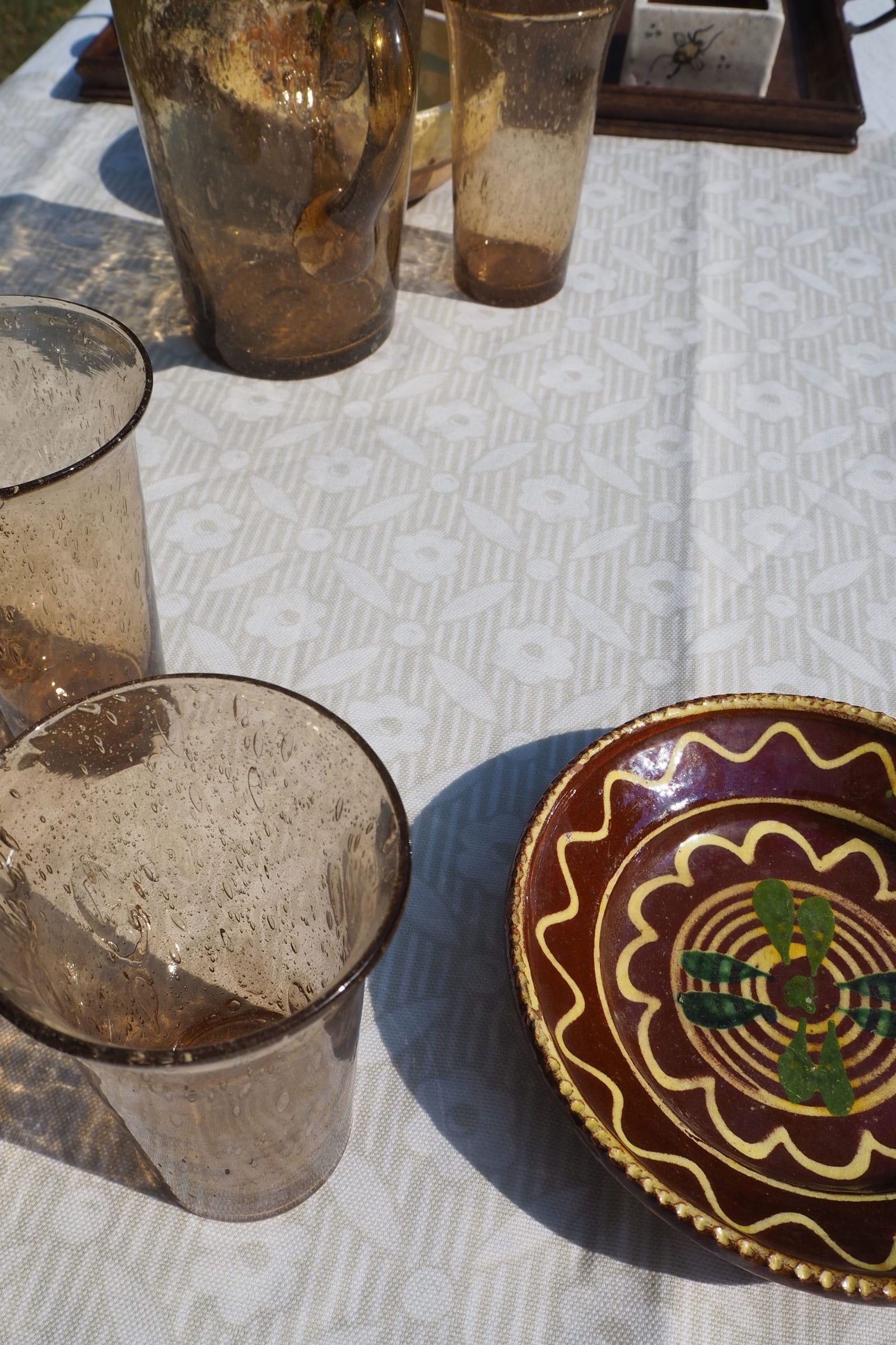 Mattea Off White Tablecloth