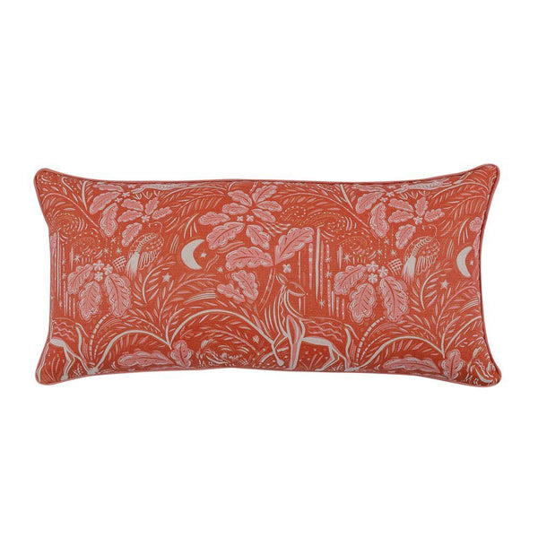 Staffordshire Large Bolster in Rust and Pink