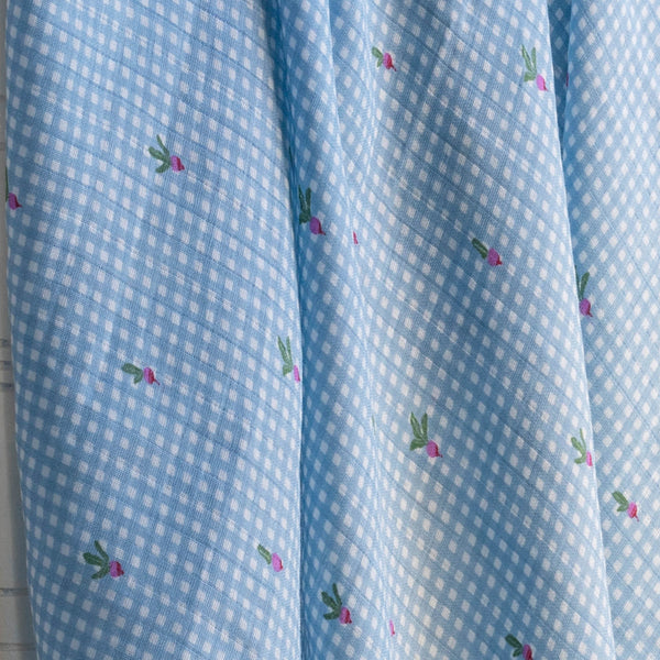 Organic Cotton Baby Muslin Swaddles, Set of 2 - Little Farm / Radish
