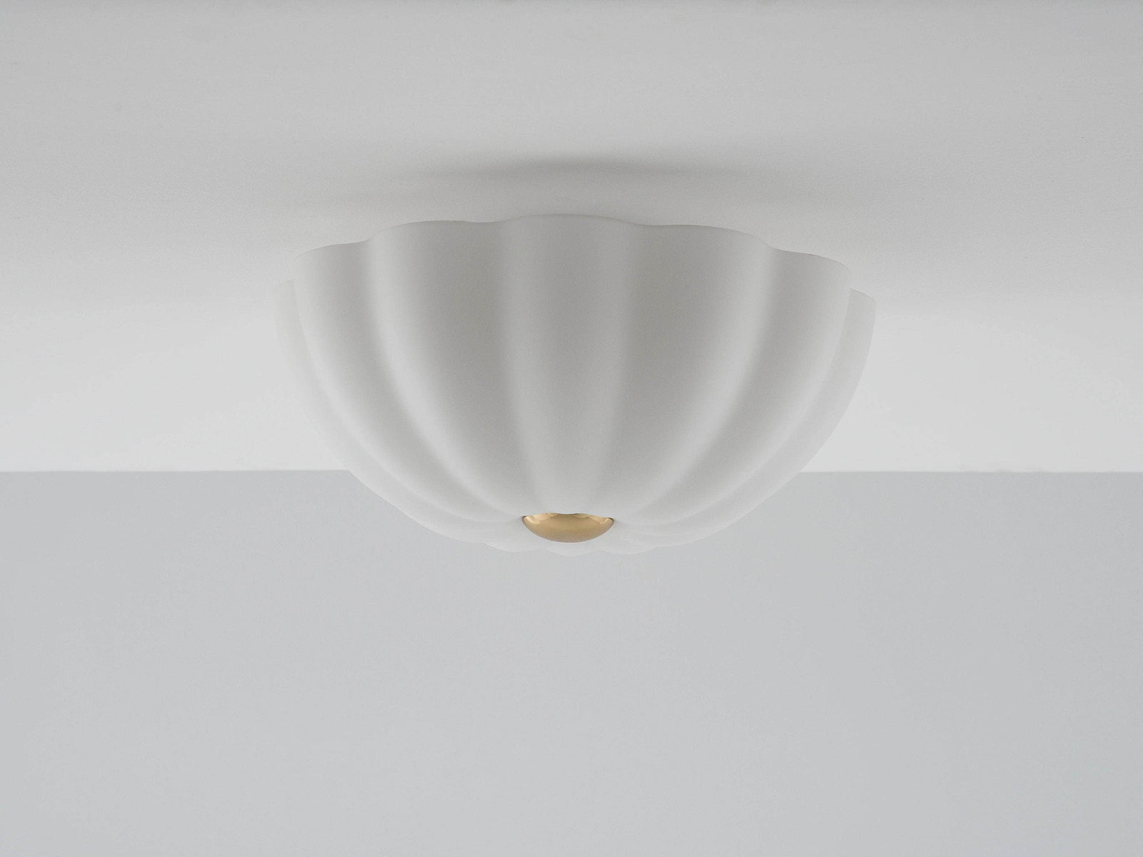 White flower flush ceiling light