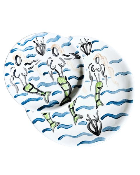 Mermaids & Waves Plate II