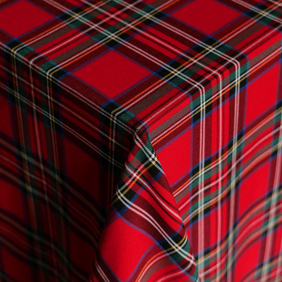 Tartan Tablecloth Red