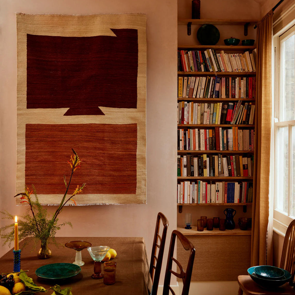 Shapes Flatweave Rug - Brown